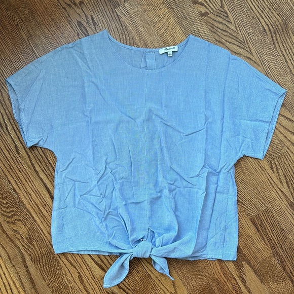 Madewell Button-Back Tie Tee - Picture 3 of 7